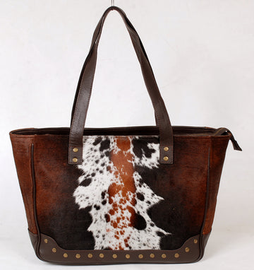 Stylish Tri-Color Upton Cowhide Leather Hand Bag