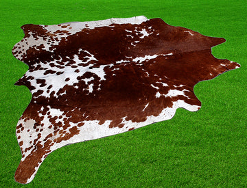 Premium Dual-Color Cowhide Rug