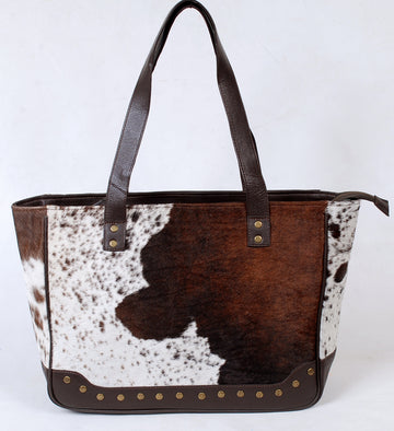 Stylish Dual-Color Upton Cowhide Leather Hand Bag