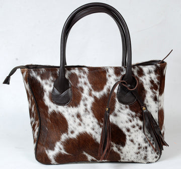 Stylish Brown Upton Cowhide Leather Hand Bag