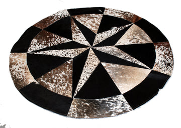 Star Ring Cowhide Rug