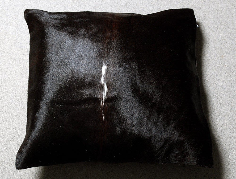 Genuine Cowhide Leather Cushion Cover | Hair-On Natural Hide Pillow