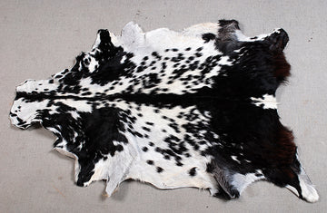 Black N White Natural Cow Hide Rug