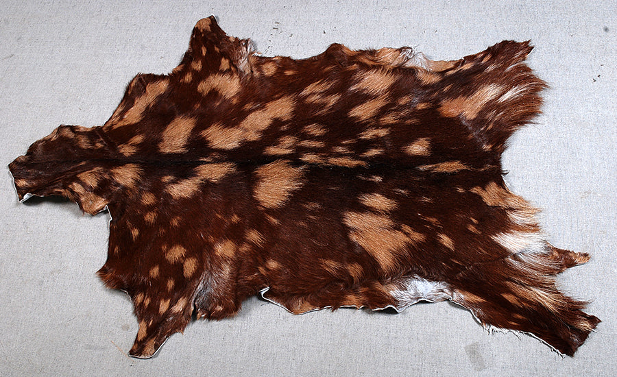 Natural Goatskin Rug – Genuine Black & White Goatskin Hide