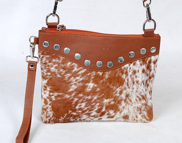 Caramel Fringe Cowhide Multiway Bag