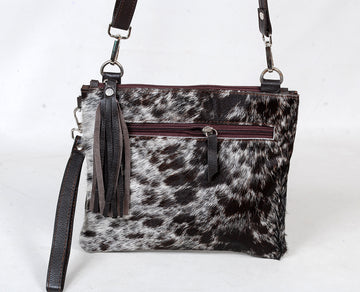 Black Cowhide Multiway Bag