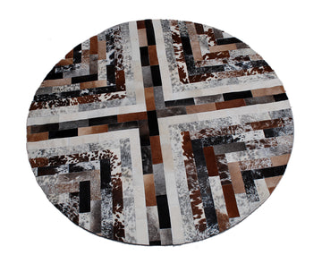 Decorative Patchwork Cowhide Rug