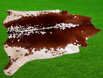 Exotic Dual-Color Cowhide Rug