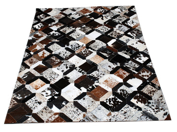 Cow Skin Patchwork Rug