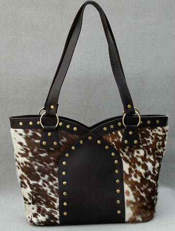 Stylish Brown Upton Cowhide Leather Hand Bag