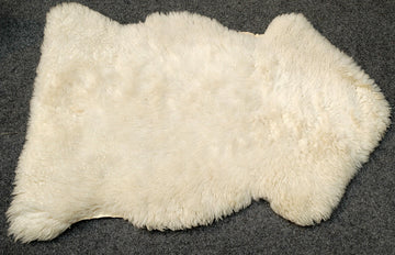 Natural Cow Skin White Rug