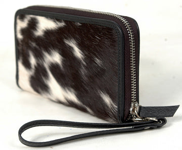 Black Cowhide Clutch Bag